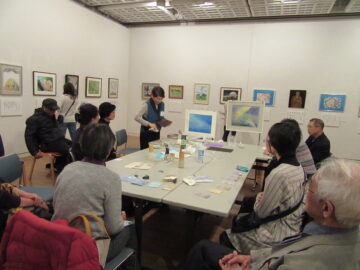 日本画体験教室（講師戸田みどり）
